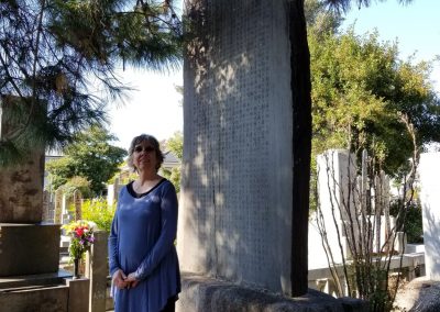 Kandi Austin at the Mikao Usui memorial stone